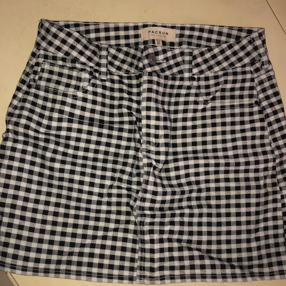 PACSUN CHECKERED SKIRT